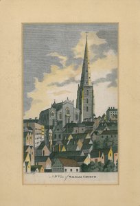 Vista nord-ovest della Chiesa di Walsall, 1794 da S. Shaw